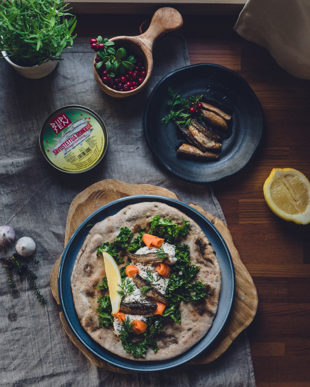 ruka wrap savumuikku savumuikkutahna helppo mökkiruoka